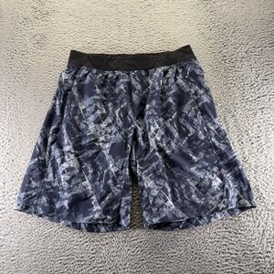 Lululemon Shorts Mens XL Blue Cotton Athletic Performance Sports Summer Outdoor